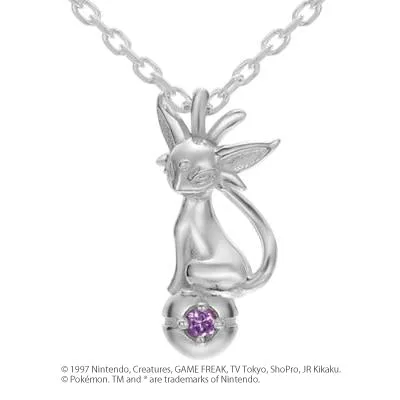 [Pokémon]Espeon & Pokéball necklace platinium