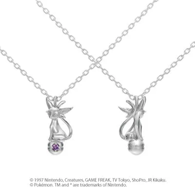 [Pokémon]Espeon & Pokéball necklace platinium