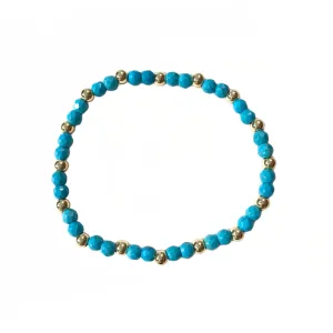 Polly Gemstone Gold Beads Bracelet