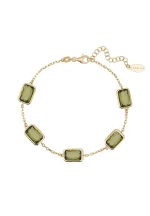 Portofino Bracelet Gold Peridot