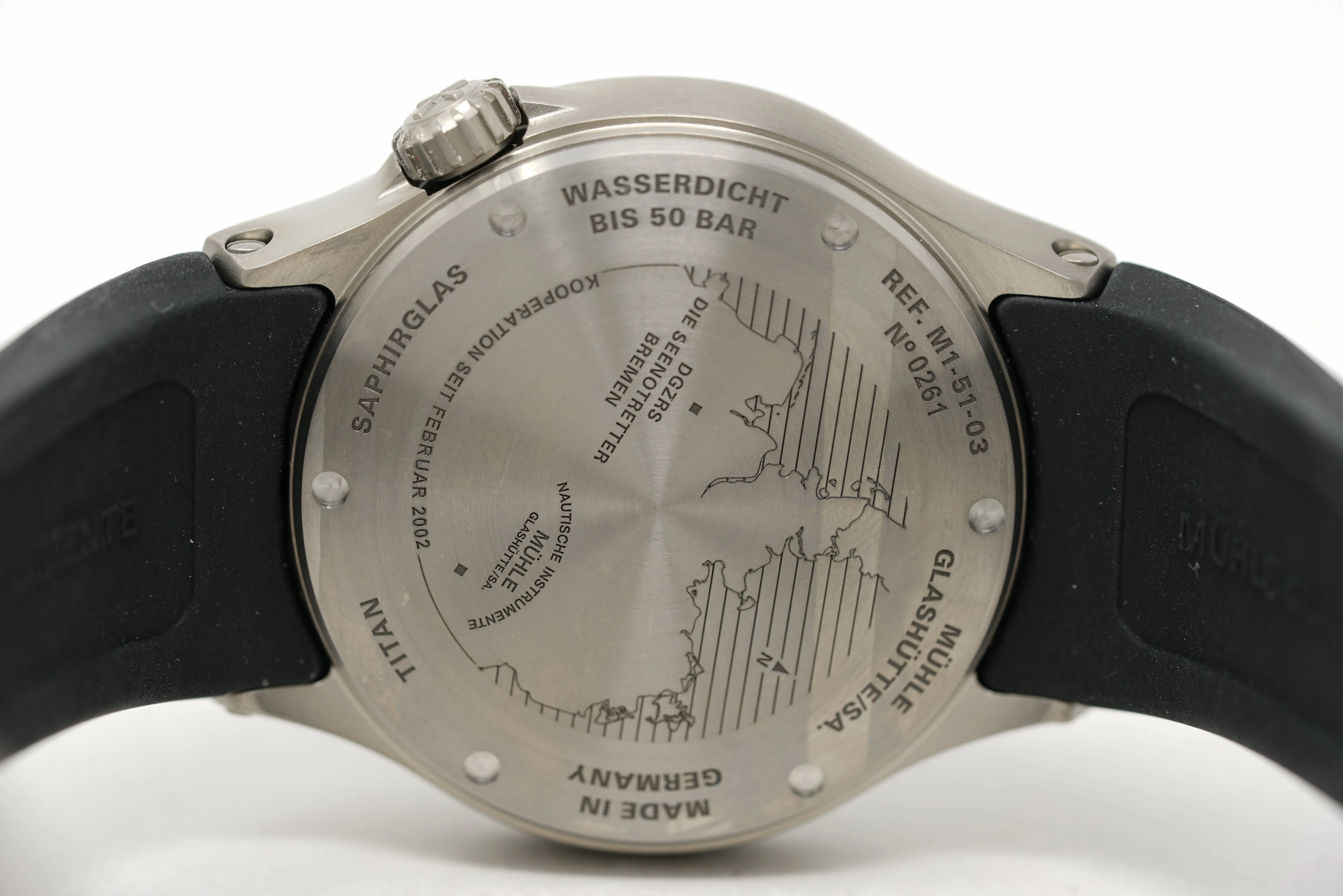 Pre-Owned Mühle Glashütte S.A.R. Mission-Timer TITAN M1-51-03-KB