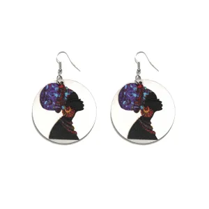 Queen Idia Wooden Earring