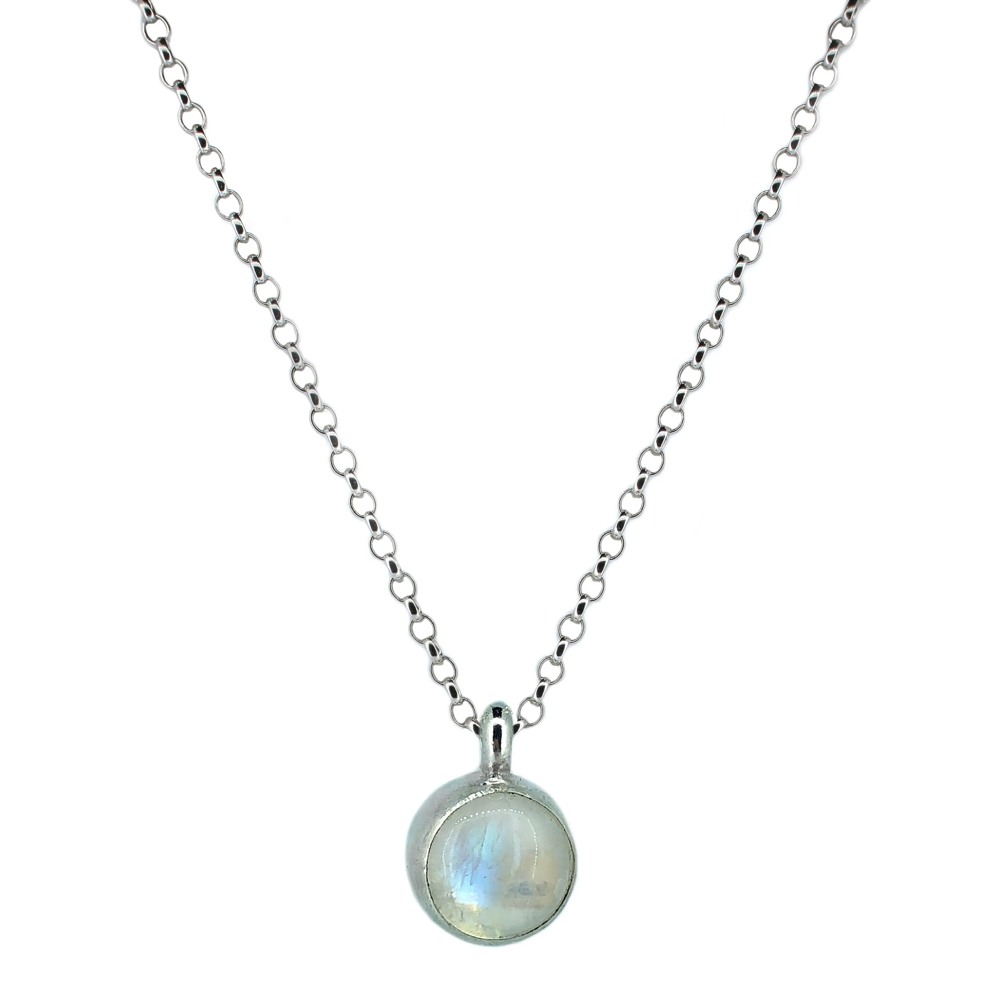 Rainbow moonstone treasured necklace