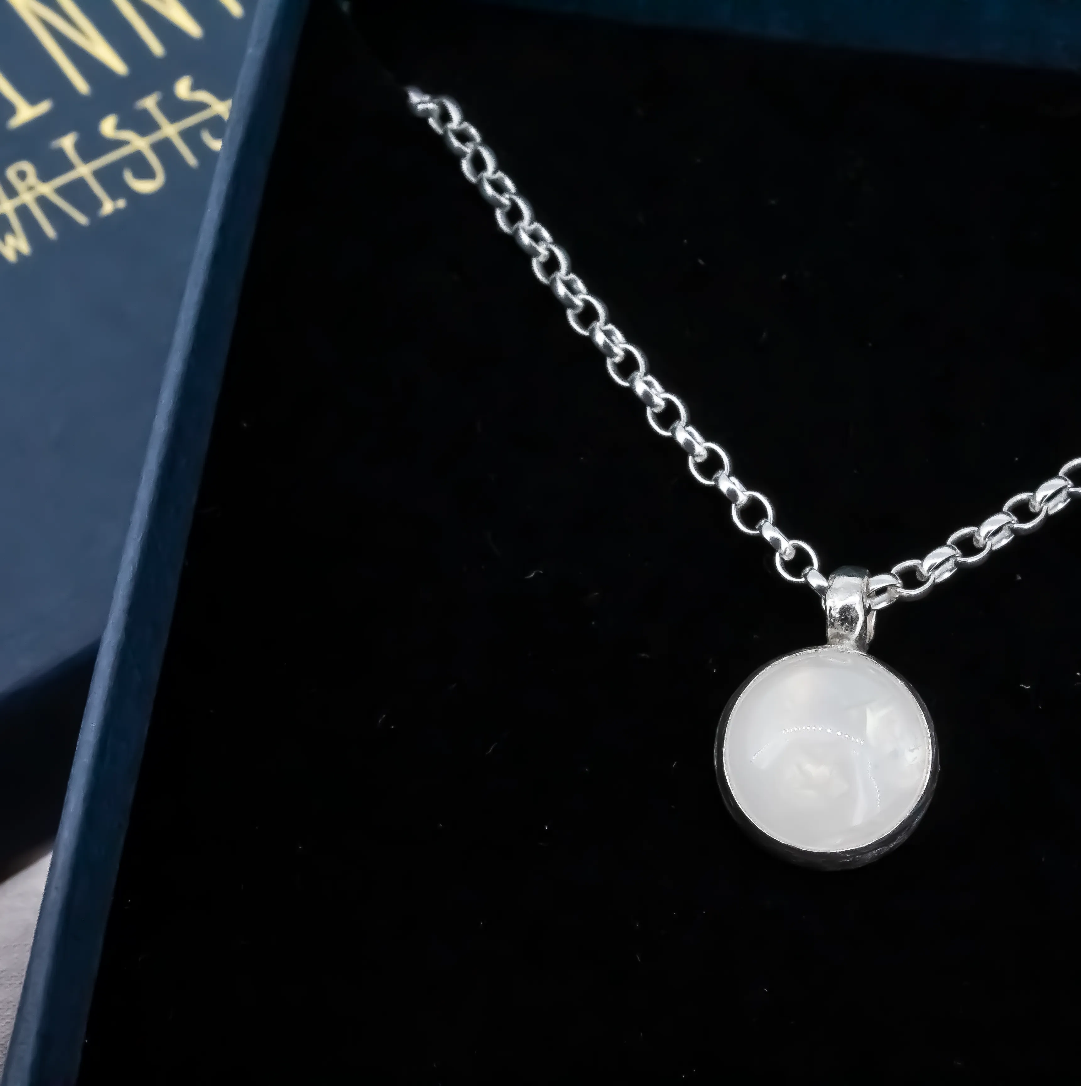 Rainbow moonstone treasured necklace