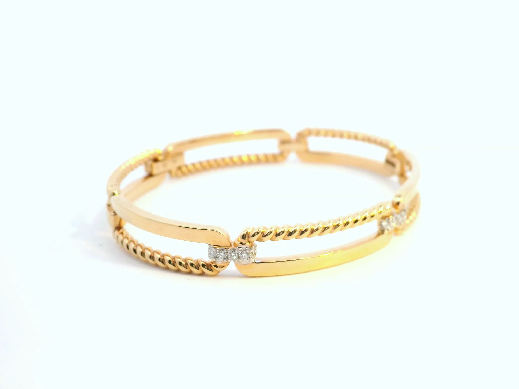 Rectangular Bar Diamond Bracelet