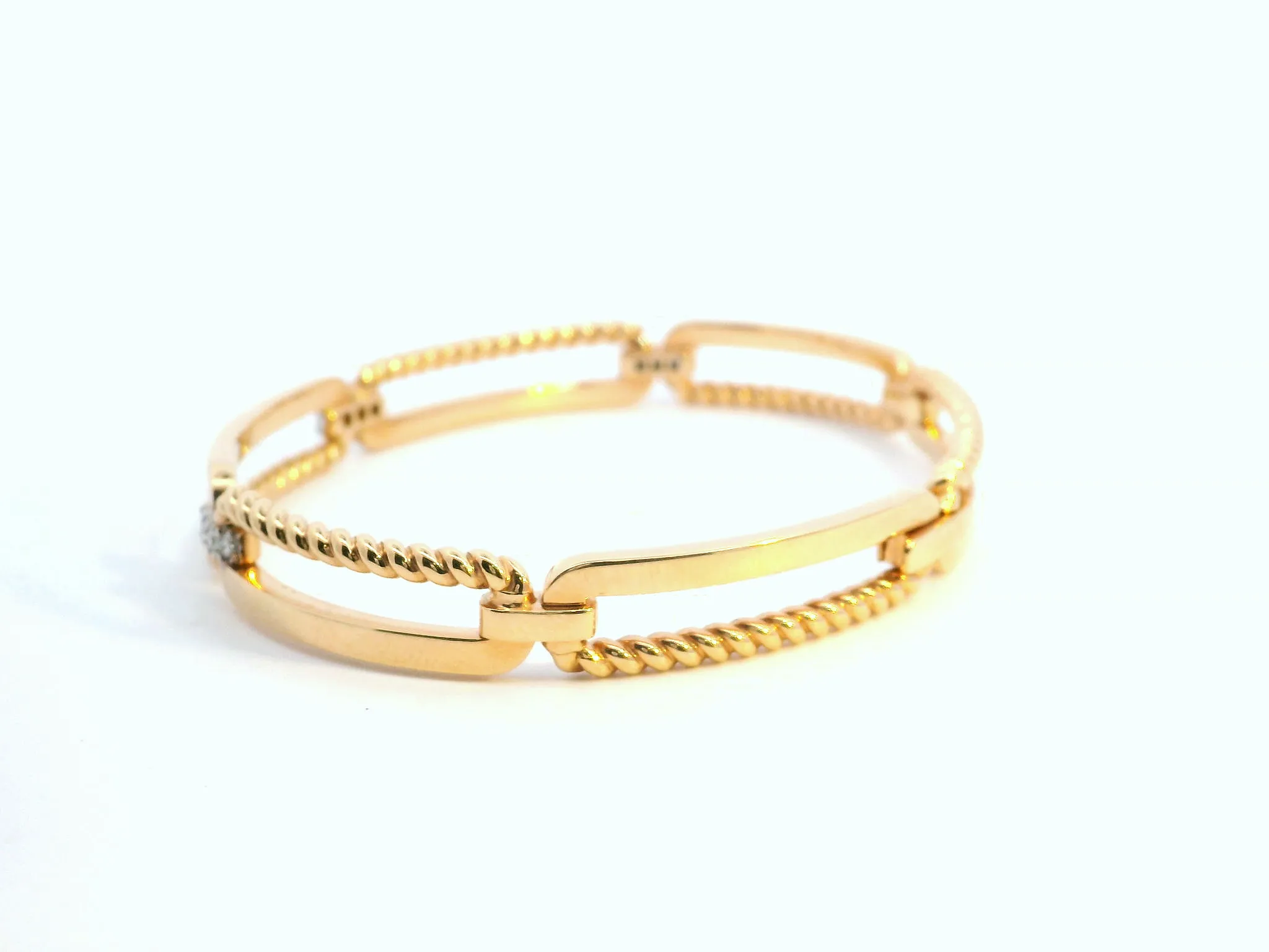 Rectangular Bar Diamond Bracelet