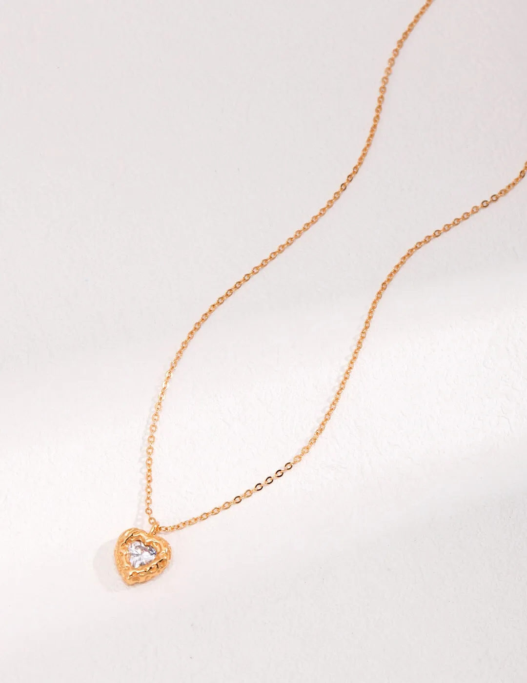 Red Steel Jade Love Zircon Necklace