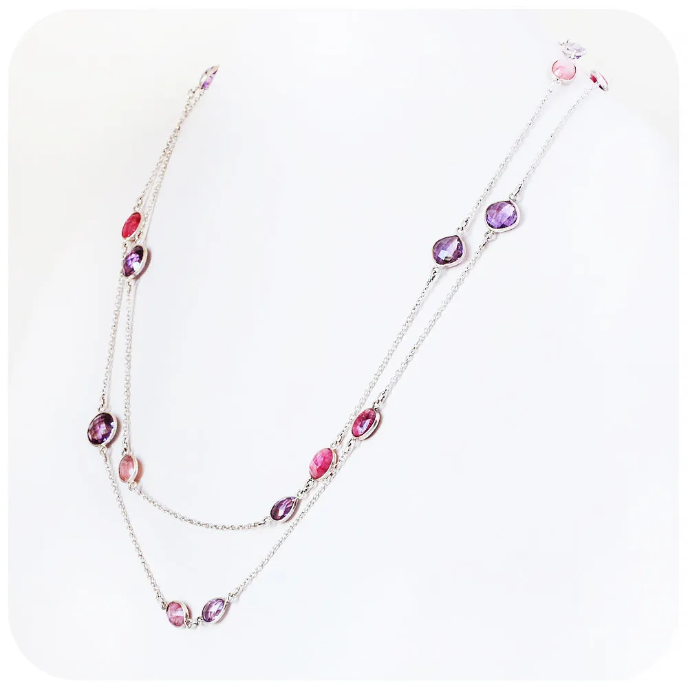 Ruby and Amethyst Necklace