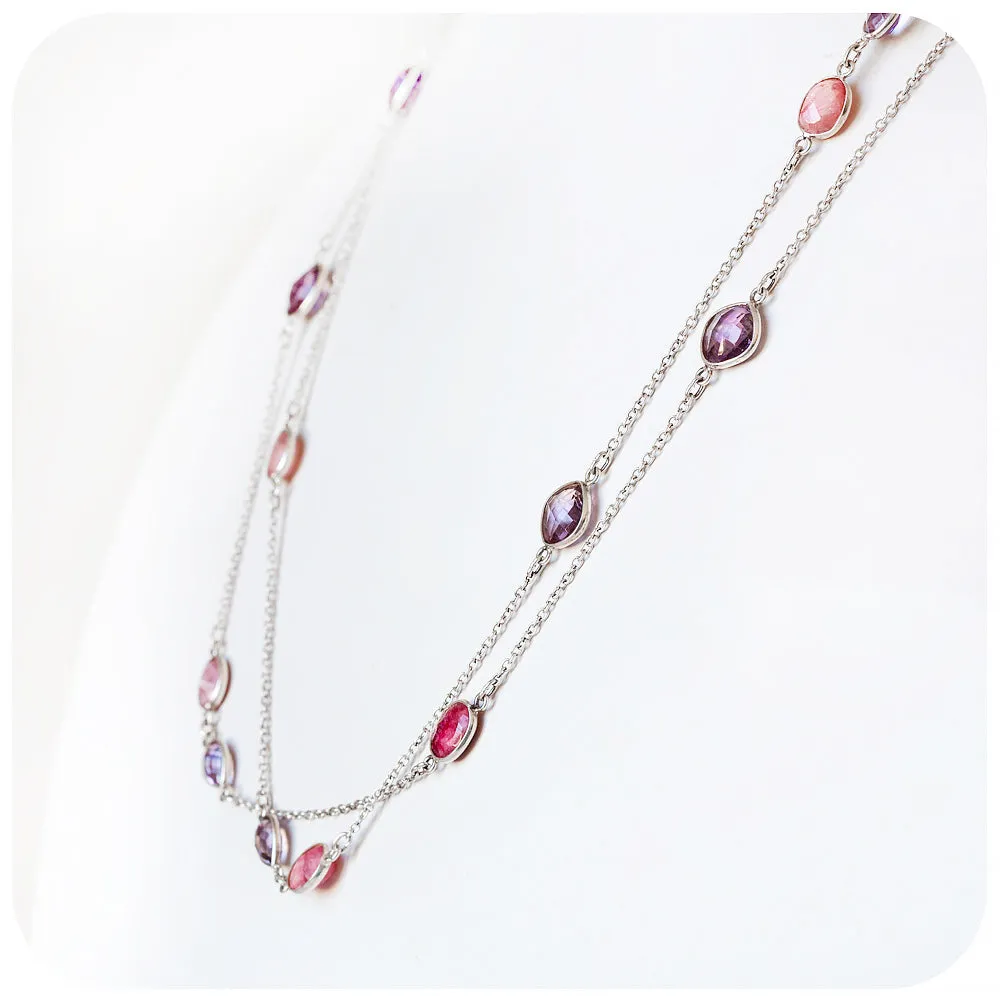 Ruby and Amethyst Necklace