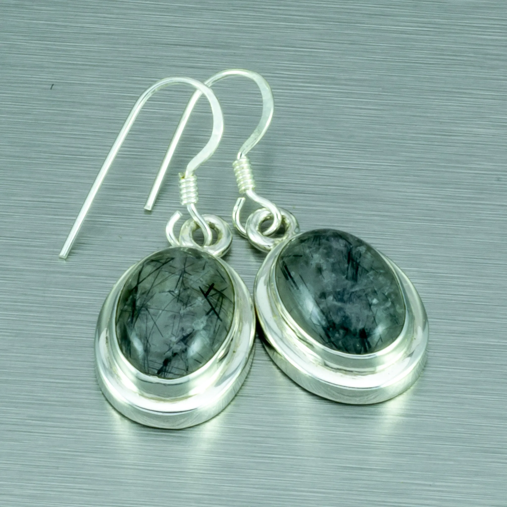 Rutilated quartz earrings