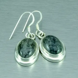 Rutilated quartz earrings