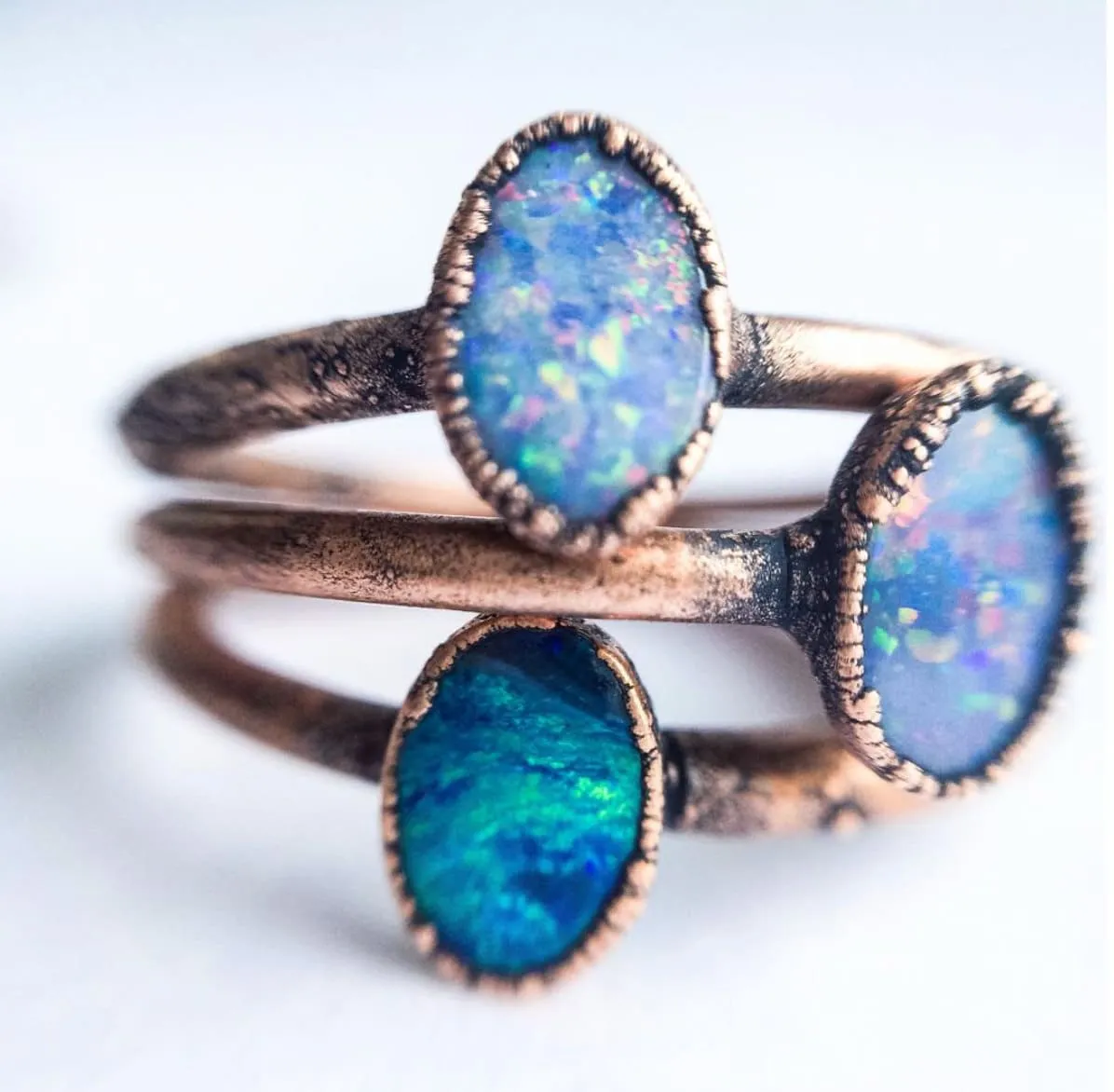 SALE Opal ring | Raw mineral ring