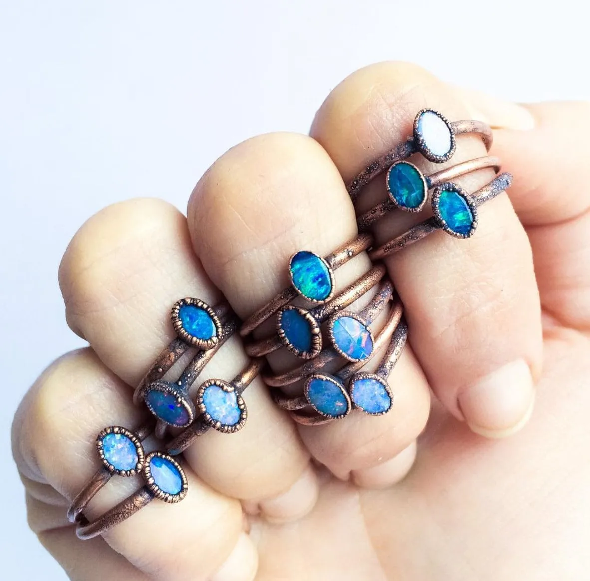 SALE Opal ring | Raw mineral ring