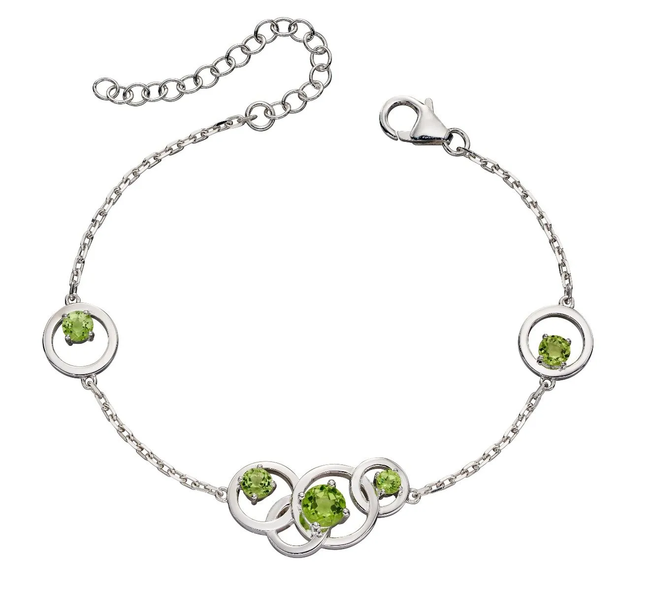 Silver Peridot Earrings. August Birthstone