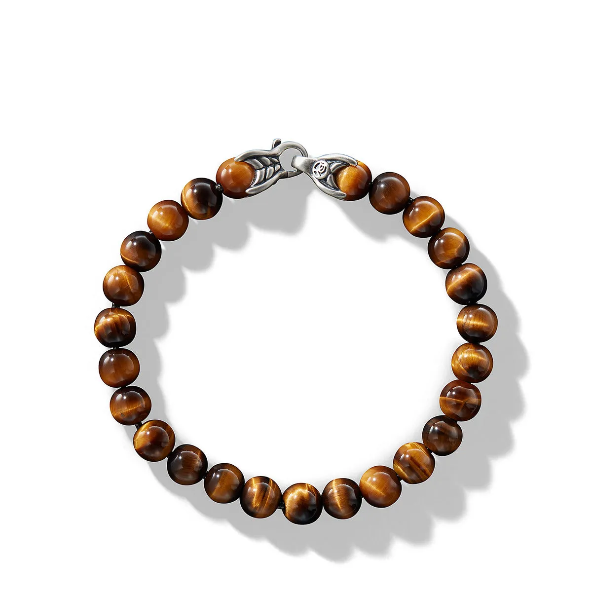 Spiritual Beads Bracelet in Sterling Silver with Tiger's Eye