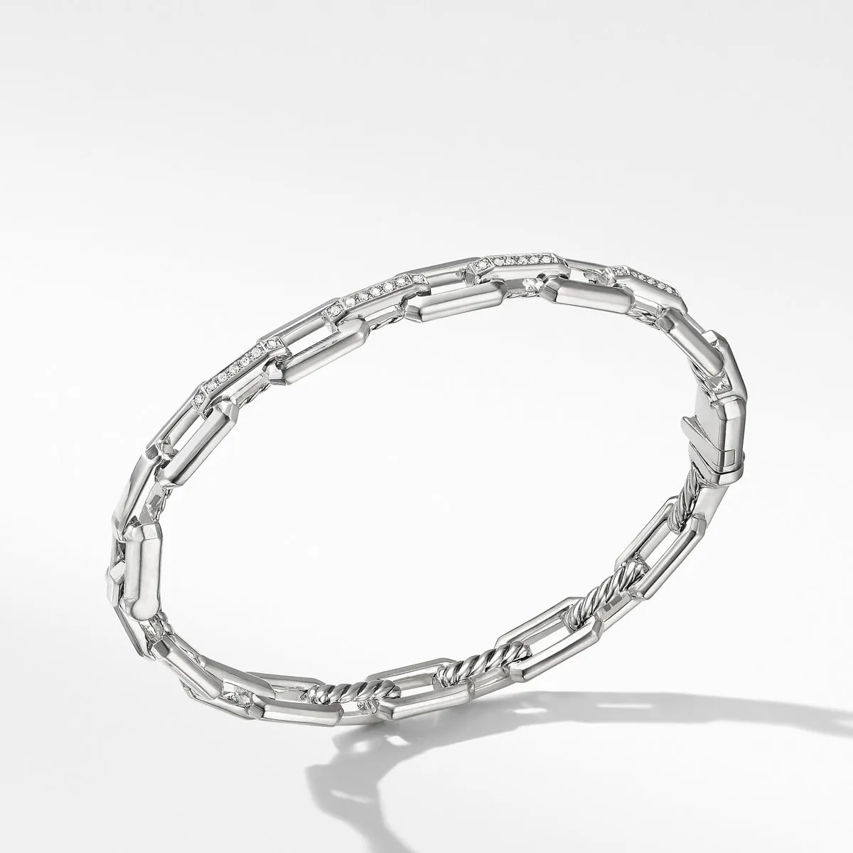 Stax Link Bracelet with Diamonds