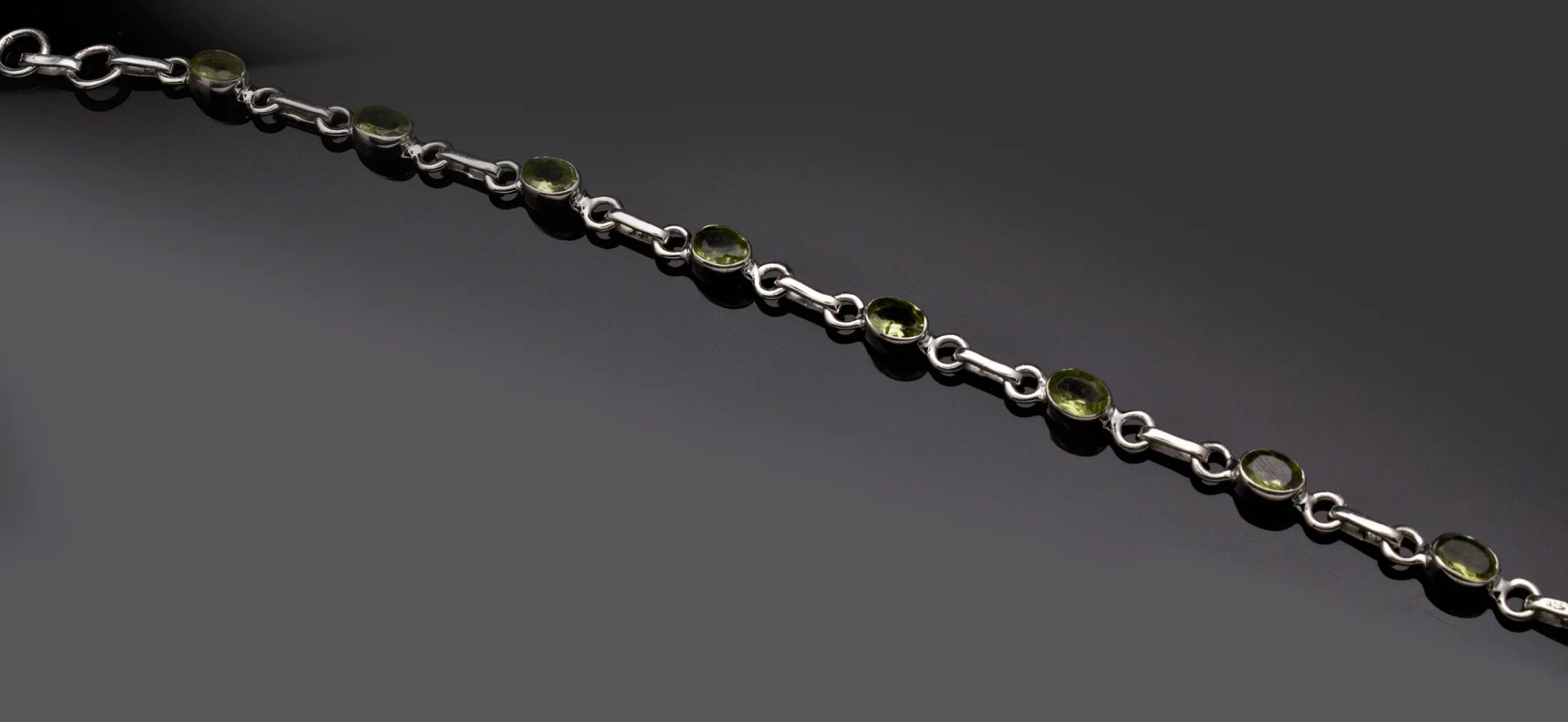 Sterling Silver Peridot Bracelet