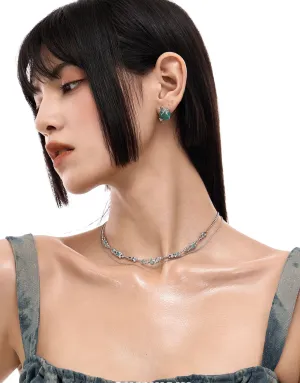 Sumi Musical Note Zircon Necklace
