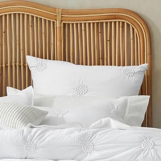 Summer White European Pillowcase by Platinum