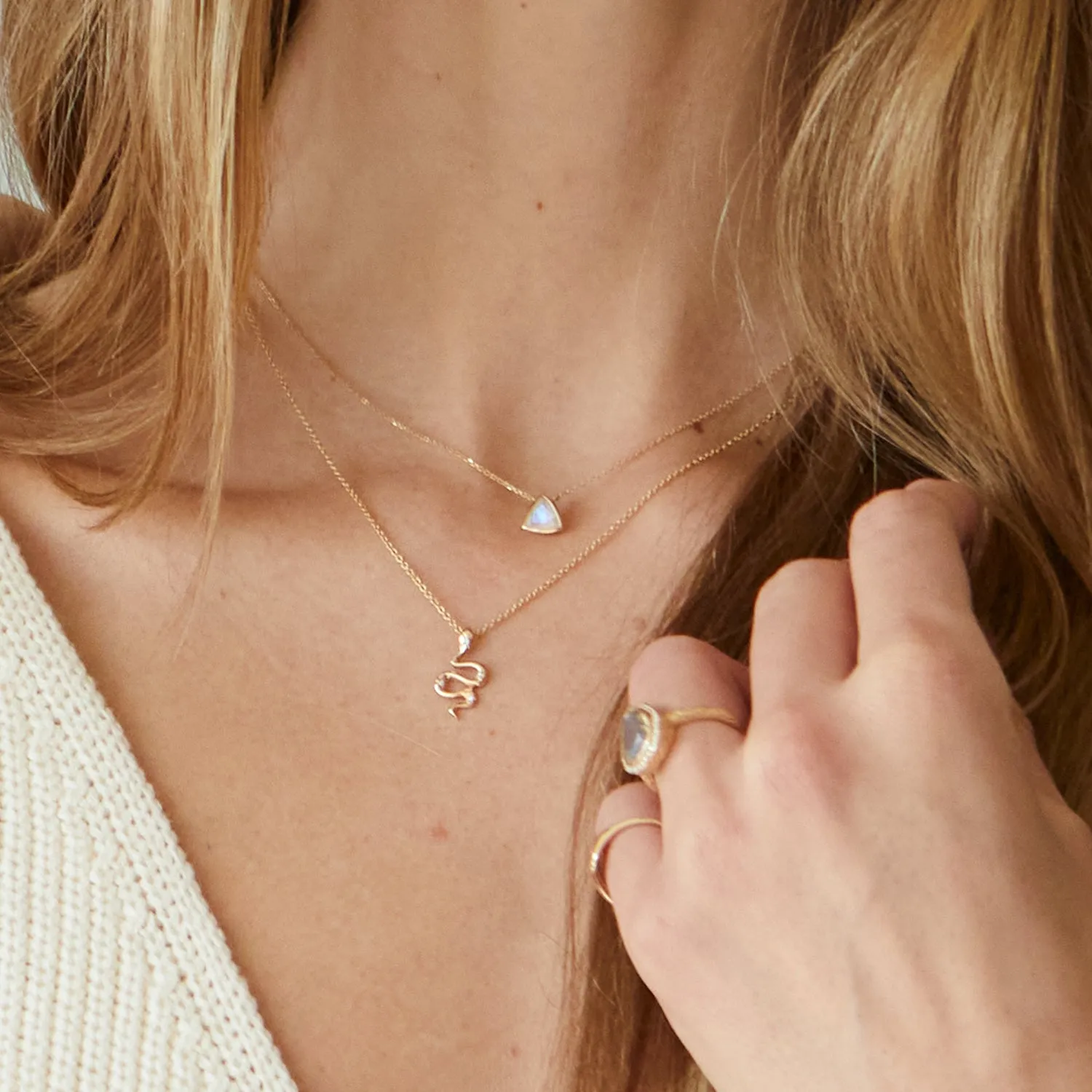 The Ayla Moonstone Necklace
