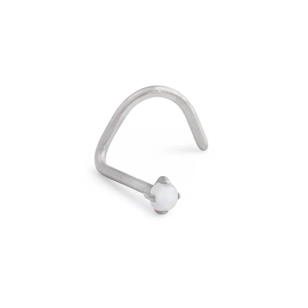 Tilum 20g Titanium Opal Nose Screw