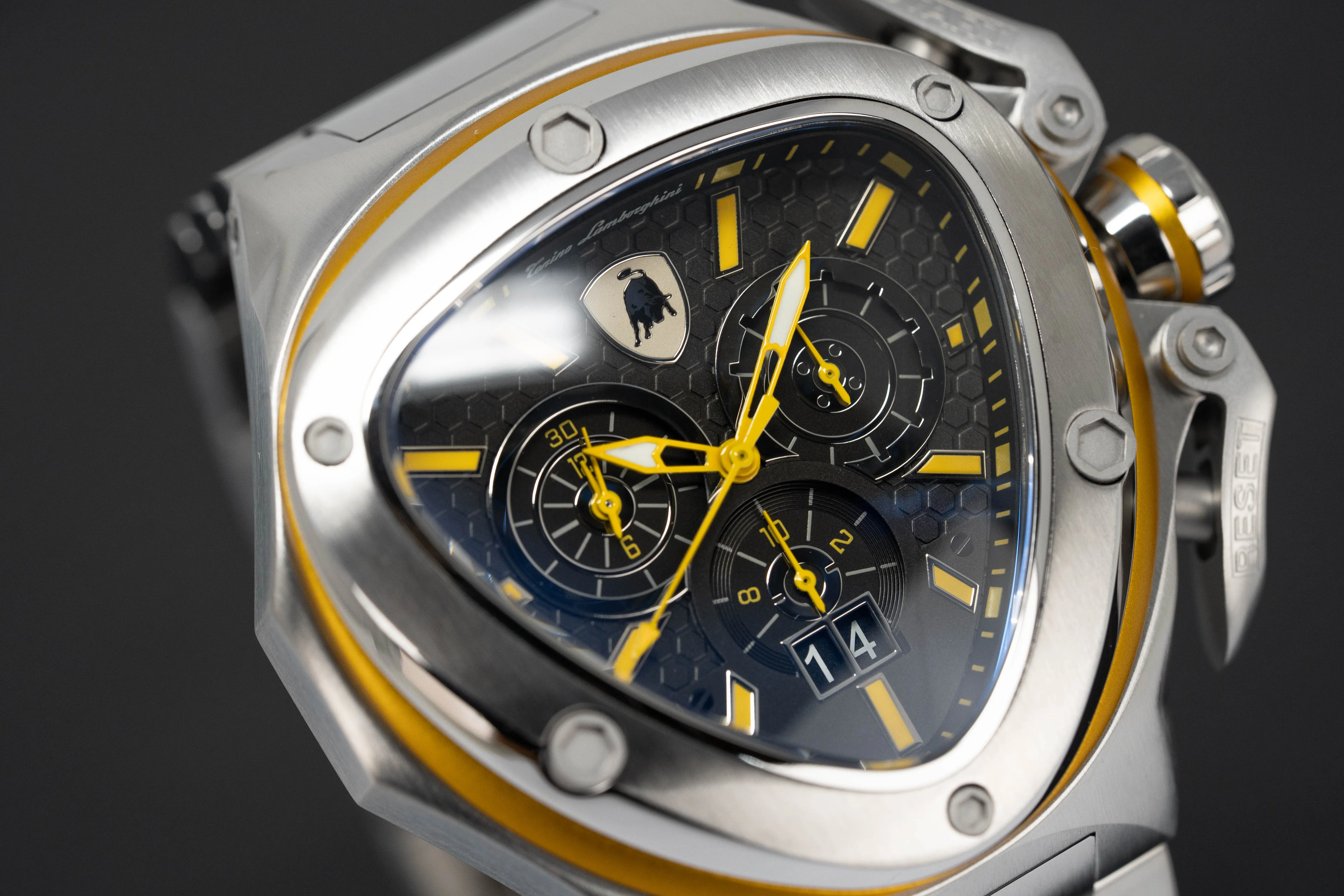 Tonino Lamborghini Spyder X SS Chronograph Date Steel Yellow T9XE-SS-B