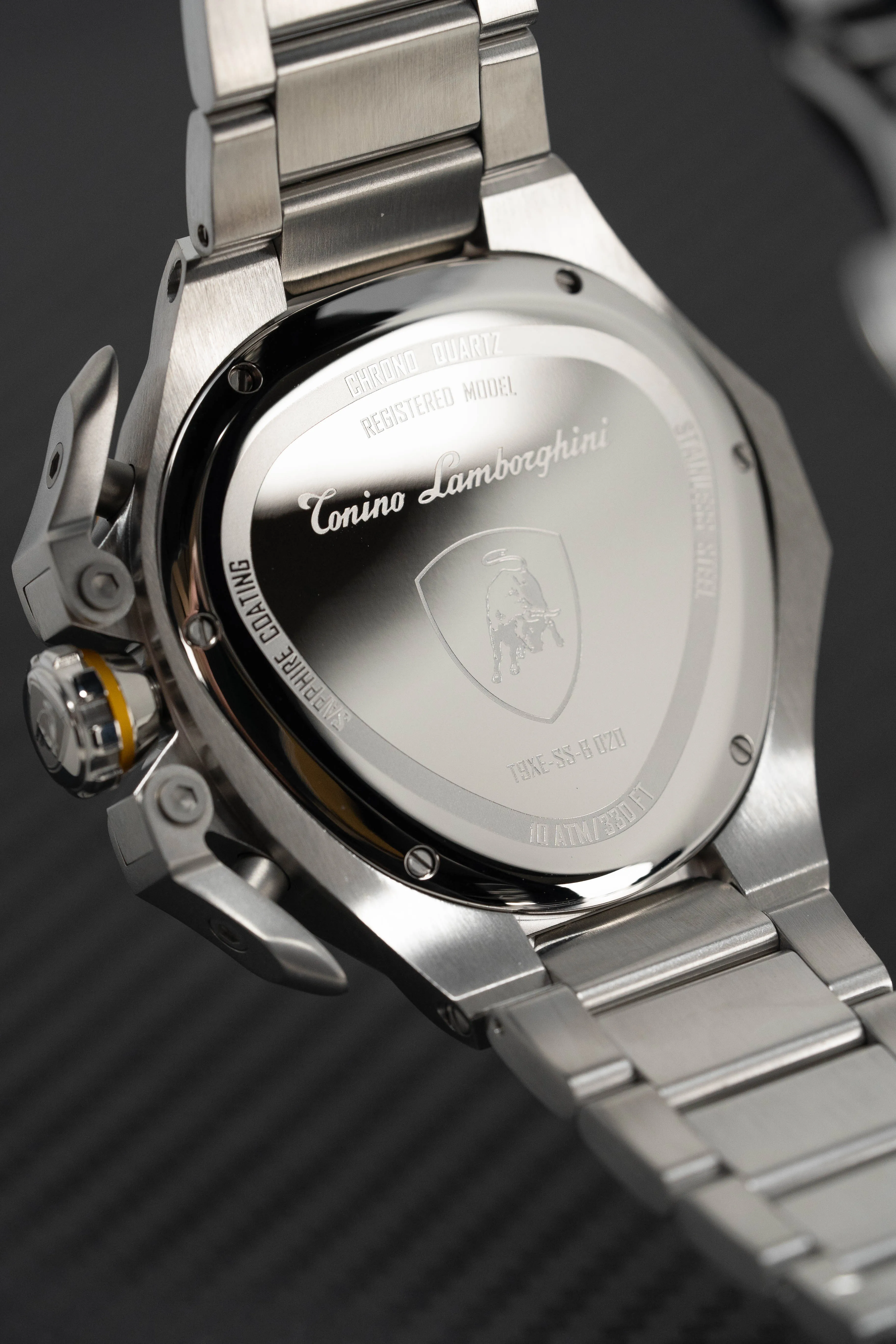Tonino Lamborghini Spyder X SS Chronograph Date Steel Yellow T9XE-SS-B