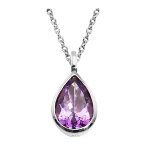 Unique & Co MK-976AM Women's Silver 925 Pendant Necklace