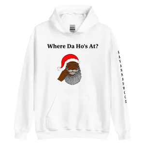 Unisex Hoodie White Mr. Claus Platinum Grillz